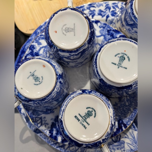 Royal Crown Derby MIKADO Bone China Set of 23 Made in England Vintage Tea Cup - Picture 5 of 9